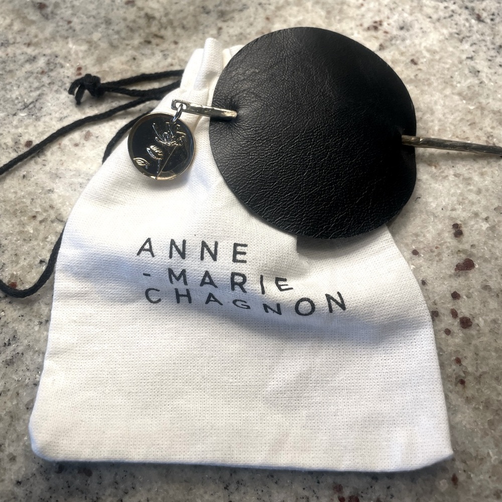 Atelier Leather Hair Barrette Bun Pin - Made in Canada